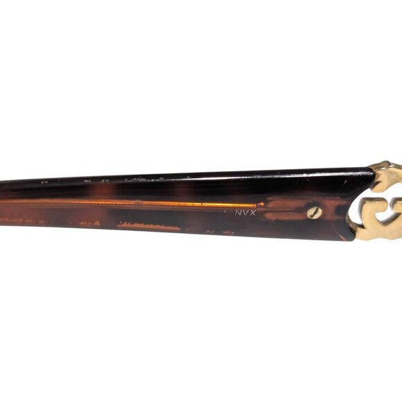 Gucci Italy GG 2844 NVX Dark Brown Half Rim Eyeglasses Frame 51-17-135 FLAW - Picture 10 of 13